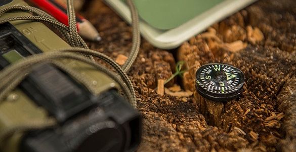 HELIKON Kompas Button Compass Large Czarny zdjęcie 6