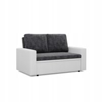 ŁÓŻKO SOFA LUNA CIEMNY SZARY BIAŁY KANAPA Rozkładana FUNKCJA SPANIA