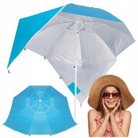 PARASOL PLAŻOWY DUŻY NAMIOT PARAWAN XXL SKŁADANY MOCNY PRZECIWSŁONECZNY