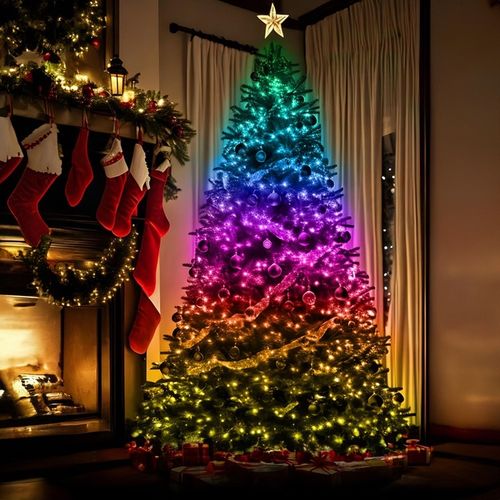 LAMPKI CHOINKOWE 100 LED WIFI SMART TUYA 10M MULTI KOLOR PILOT APLIKACJA na Arena.pl