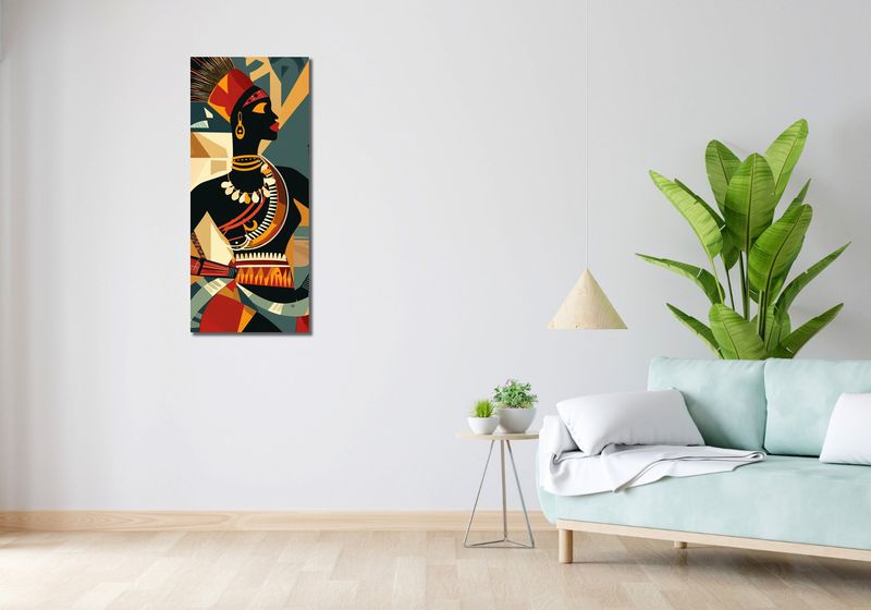 Obraz 40x100cm Afrykańska Mozaika zdjęcie 2