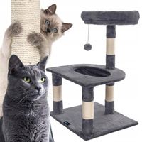 Drapak dla kota 3 poziomy domek legowisko wieża słupek do drapania zabawka