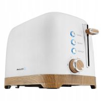 Toster PHILCO PHTA 3710W 950W 2KANAPKI STYLOWY DESIGN TIMER 7 Pozimów Biały