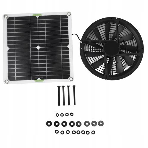ZEWNĘTRZNY PANEL SOLARNY WENTYLATOR 12V 100W na Arena.pl