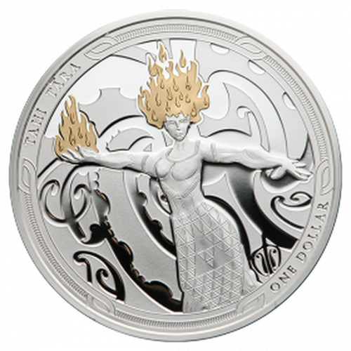 Maui i Bogini Ognia: Zestaw 2 monet 2 x 1 uncja Srebra 2019 na Arena.pl