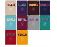 ZESTAW ZESZYTÓW TEMATYCZNYCH hybrydowy 10 SZTUK - PRZEDMIOTÓW Interdruk