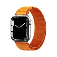 pasek ze stalową sprzączką alpine do apple watch 38/40/41 mm - pomarańczowy