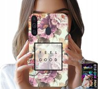 ETUI DO SAMSUNG GALAXY A21 - KWIATISTY WZÓR, MODNE DAMSKIE + SZKŁO