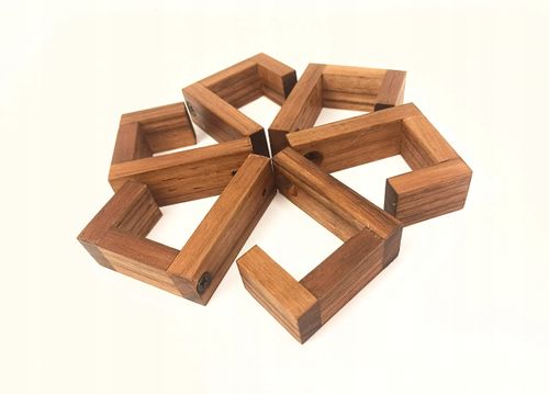 Drewniany Haczyk na Ubrania Garderoby Ścienny na Torebki Naturalny Orzech na Arena.pl