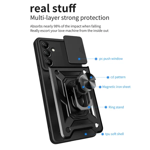 etui defender xiaomi redmi note 14 5g czarny zdjęcie 2
