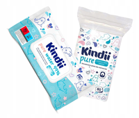 CLEANIC KINDII MOKRE CHUSTECZKI 60 SZT + PŁATKI PURE DLA DZIECI 60 SZT