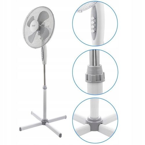 WENTYLATOR podłogowy biały Botti Stellar 40cm na Arena.pl