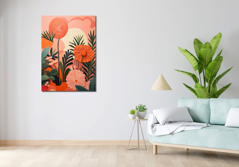 Obraz 70x100cm Koralowy Ogród zdjęcie 2