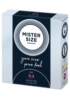 3 Prezerwatywy Mister Size - Rozmiar 64