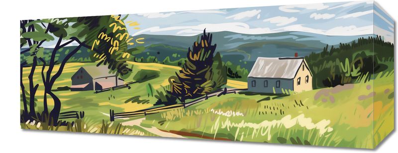 Obraz 50x20cm Bujna Wieś zdjęcie 1