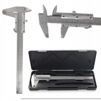 Dokładna suwmiarka tradycyjna 0-150 mm analogowa stal + etui KD10298