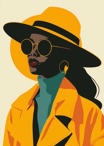 Plakat 42x59,4cm Żółta Stylowość zdjęcie 1