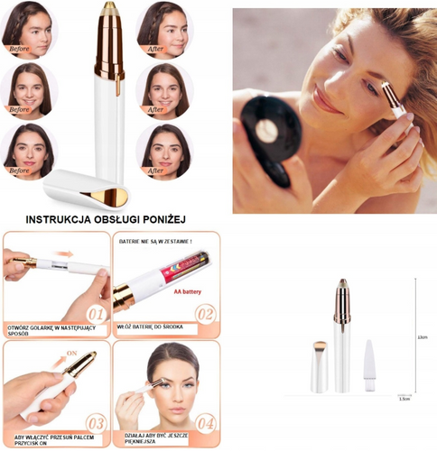 Depilator Trymer do BRWI Twarzy w formie szminki na Arena.pl