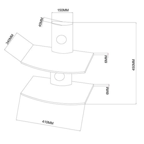 ART Półka pod Tuner/dekoder podwójna DV-02 OEM na Arena.pl