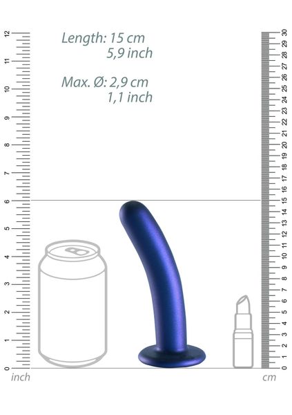 Smooth Silicone G-Spot Dildo - 6'' / 14,5 cm zdjęcie 9