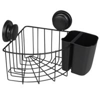 Koszyk narożny półka pod prysznic czarny mat loft - Yoka