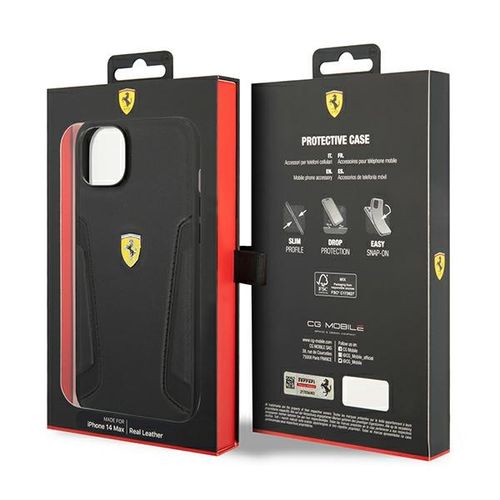 Etui Ferrari do iPhone 15 Plus, iPhone 14 Plus, Czarny na Arena.pl