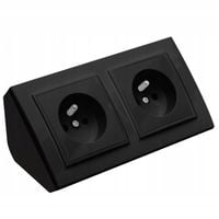 GNIAZDO PODWÓJNE MEBLOWE NAROŻNE KUCHENNE BLATOWE BIURKOWE CZARNE