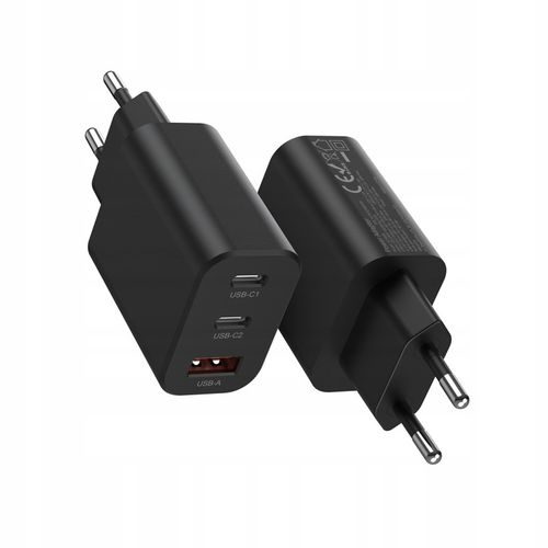 SZYBKA ŁADOWARKA SIECIOWA DO TELEFONU 3X USB USB-C TYP-C 30W QUICK CHARGE na Arena.pl