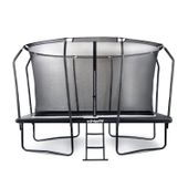 Trampolina prostokątna 244x366 cm VIRTUFIT Premium siatka drabinka