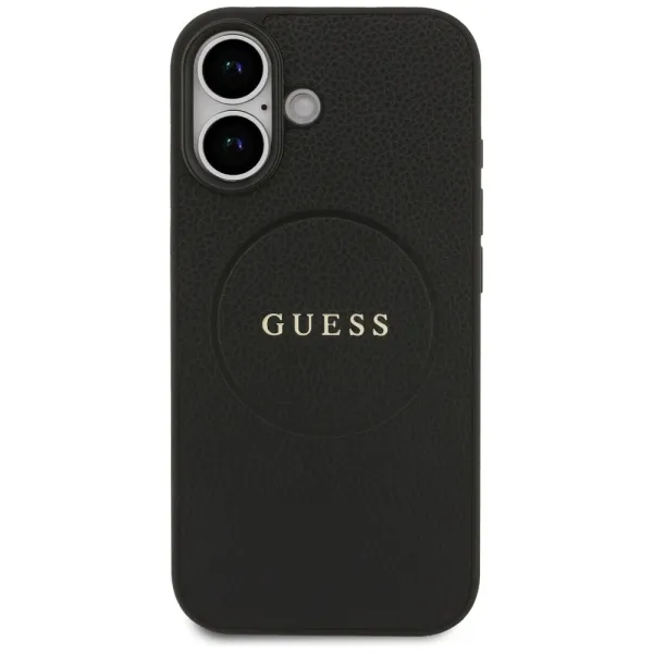 etui guess grained ring magsafe do iphone 17 - czarne zdjęcie 3