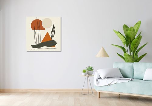 Obraz 70x70cm Beżowe Spojrzenie na Arena.pl