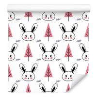 Tapeta W Rolce Dla Dzieci Urocze Króliczki Zwierzątka Do Pokoju Dziecięcego