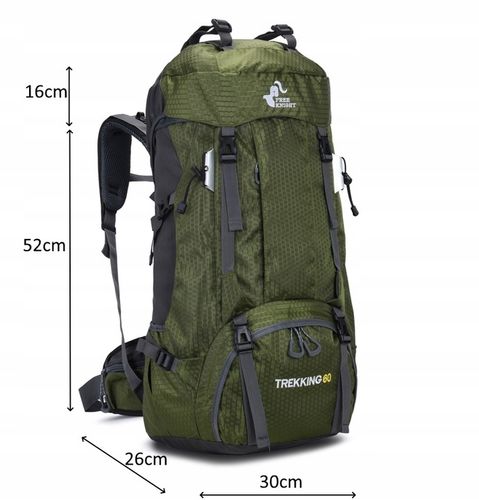 DUŻY Plecak turystyczny 60L trekkingowy wojskowy taktyczny męski górski na Arena.pl