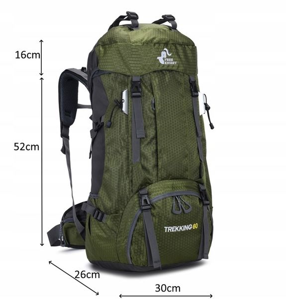 DUŻY Plecak turystyczny 60L trekkingowy wojskowy taktyczny męski górski zdjęcie 6