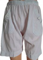 SZORTY przewiewne KRÓTKIE SPODENKI BAWEŁNA WYSOKI STAN XL Białe