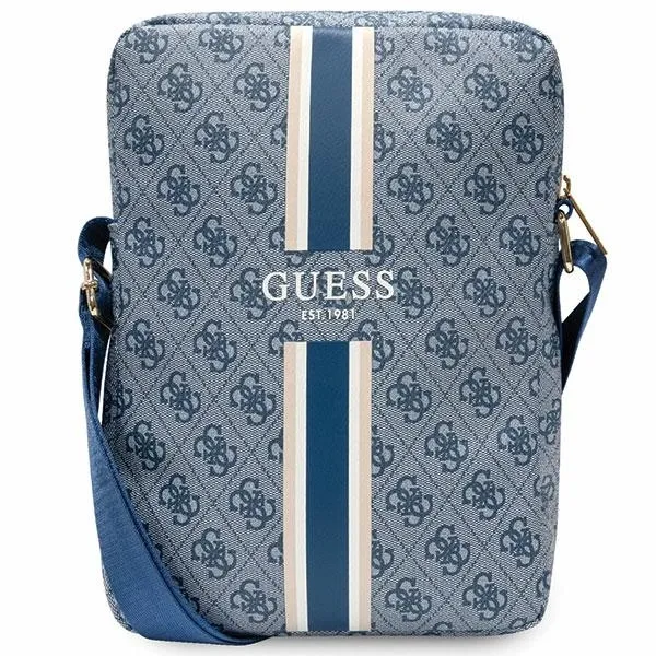 Torba Guess 4G Stripes na tablet 10" - niebieska zdjęcie 1
