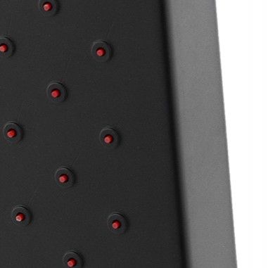 Bateria prysznicowa czarna ścienna jednouchwytowa ze słuchawką i wężem YOKA na Arena.pl