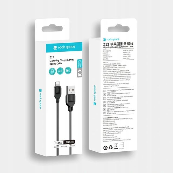 Oryginalny Kabel Rock Do Iphone 5 6 7 8 X Xs Xr 11 zdjęcie 2