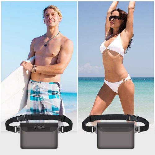 tech-protect uwp10 universal waterproof pouch 10 inch black/clear na Arena.pl