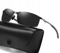 ALUMINIOWE MĘSKIE OKULARY POLARYZACYJNE SMOKE 559