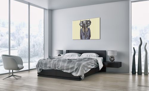 Obraz Na Płótnie - Słoń Elegant  - 105X70 Cm - Ce105X70-3209 na Arena.pl