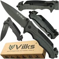 NÓŻ Wielofunkcyjny NIERDZEWNY Scyzoryk Składany SURVIVAL Ratunkowy