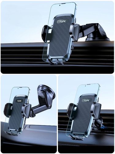 Uniwersalny TOPK uchwyt do samochodu na telefon obracany obrotowy o 360° na Arena.pl