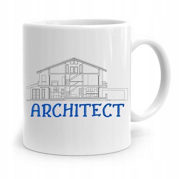 Kubek Architekta Projektanta Architect Prezent Z Nadrukiem Ze Zdjęciem zdjęcie 1