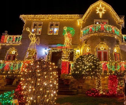 Lampki Choinkowe Świąteczne Żółte 500 Led 40m Świąteczne Łańcuchy Ciepłe na Arena.pl