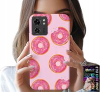 ETUI DO MOTOROLA EDGE 40 - WZÓR Z PĄCZKAMI DONATAMI POLEWĄ CUKROWĄ