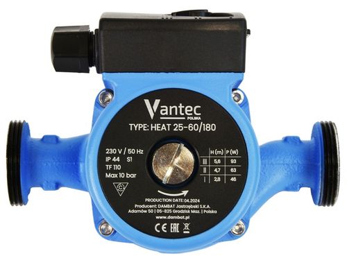 POMPA OBIEGOWA CYRKULACYJNA 3 BIEGOWA 25-60/180 SOLIDNA MOCNA WYDAJNA 25-6 na Arena.pl