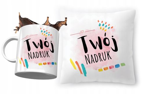 Zestaw Dla Grafika Poduszka + Kubek Na Prezent Z Nadrukiem Ze Zdjęciem na Arena.pl