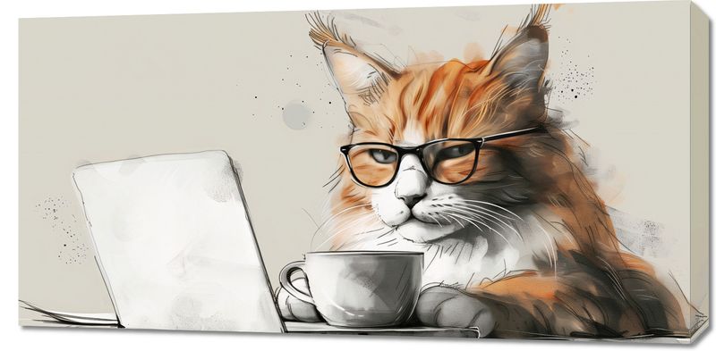 Obraz 100x50cm Nie przed Kawusią zdjęcie 1