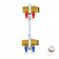 Rozdzielacz C.O. 2 obwodów zaworki PEX odpowietrzniki DO GRZEJNIKÓW